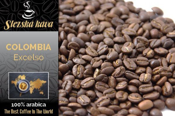 Slezská káva a čaj Colombia Excelso 500g